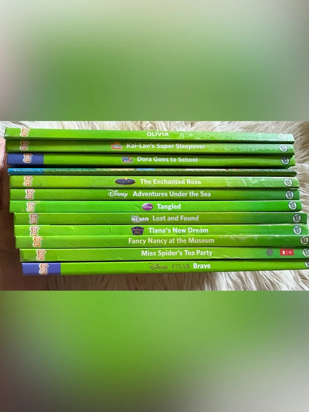 Lot of 12 Leap Frog Tag Interactive Books Early Learning Reading Disney Princess